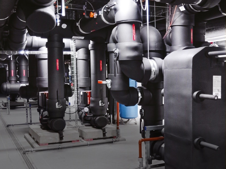 Thermal insulation (foamed rubber, stitched mats based on rock wool, foamed glass, etc.)